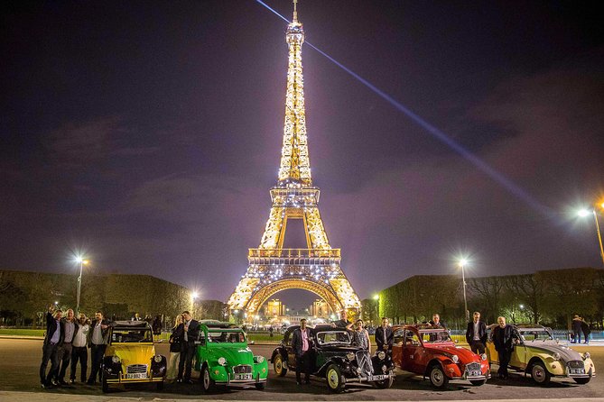 2CV tour by night - Why a 2CV is a fine way to see Paris at night