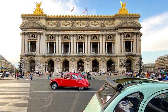 2H Discovery Tour of Paris in 2CV CITROEN - Opéra, Place Vendôme, and the grand ceremonial route