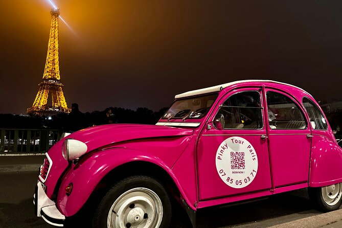 3H Champagne Tour Through Paris by Night in a Pink Citroën 2CV - Key points to know before booking