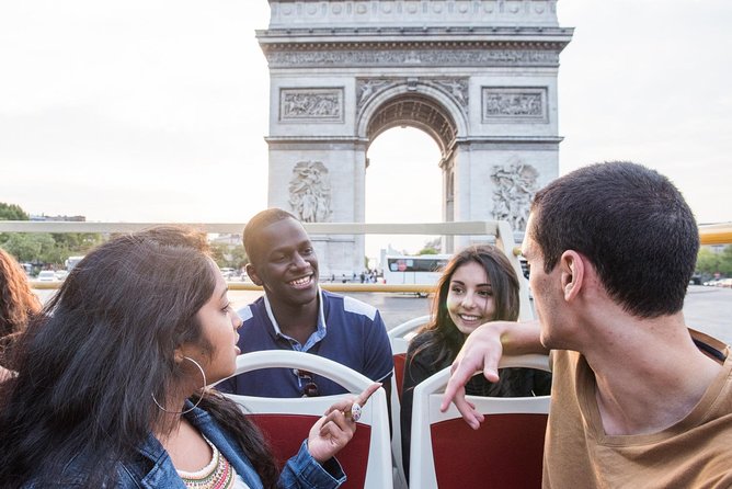 Arc de Triomphe Self-Guided Ticket & Big Bus Hop-On Hop-Off - Reading the Big Bus route stop by stop