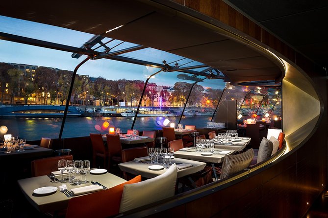 Bateaux Parisiens Seine River Gourmet Dinner & Sightseeing Cruise - The Louvre, Concorde, and Grand Palais after dark