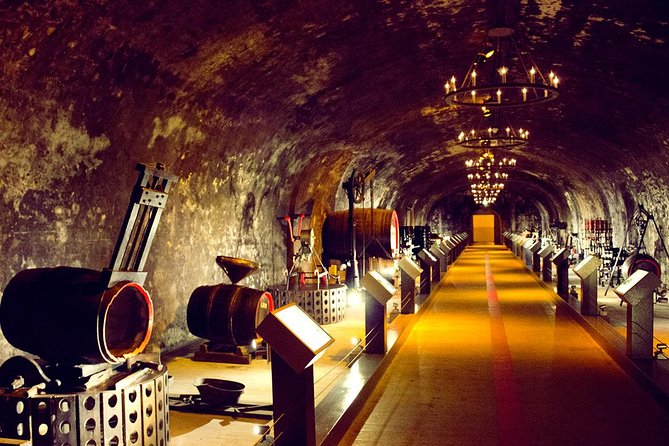 Champagne Tour from Paris by minivan with Reims Cellars & Champagne Tasting - Inside the G.H. Martel Chalk Cellars