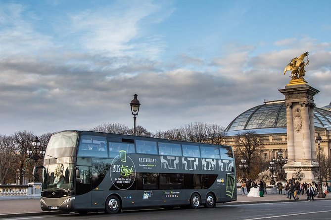 Champs-Elysées Lunch and Champagne on a Panoramic Bus - A restaurant meal that is more than a snack