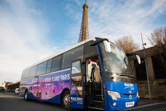Disneyland® Paris Express Shuttle with Admission Ticket from Central Paris - Leaving Paris on a Disney-themed shuttle