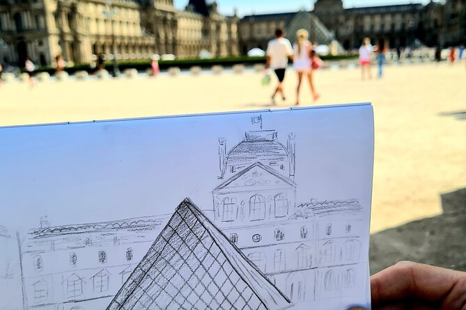 Drawing workshop/creative notebook & cultural walk in the Tuileries - Drawing with children and beginners