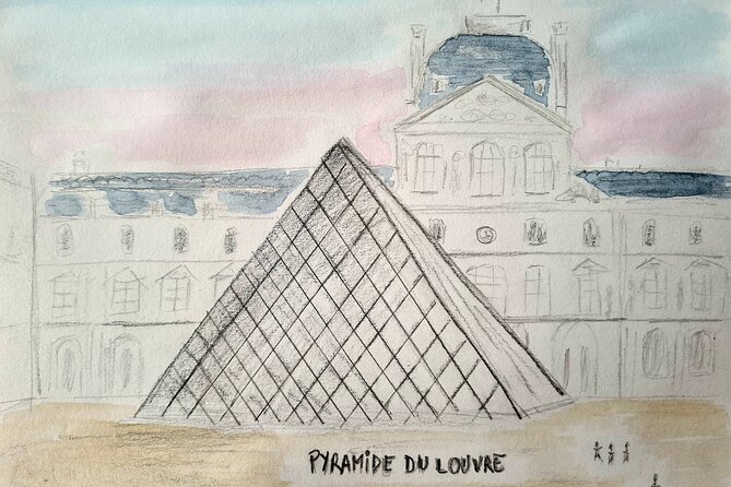 Drawing workshop/creative notebook & cultural walk in the Tuileries - A short history lesson at the Carrousel Arch