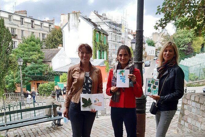 Drawing workshop / creative notebook during an unusual walk in Montmartre - Starting at Place des Abbesses