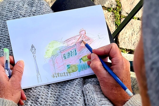 Drawing workshop / creative notebook during an unusual walk in Montmartre - Sacré-Cœur and the view from the Butte
