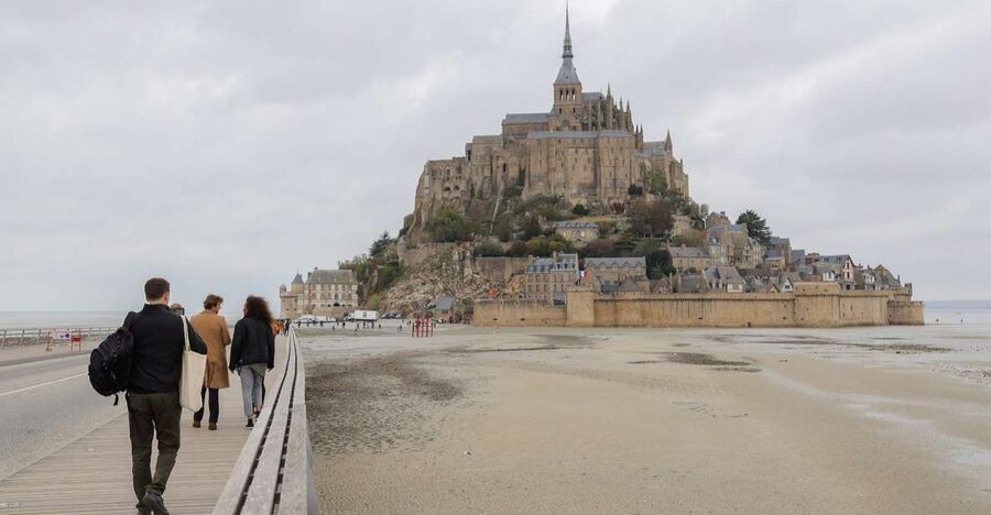 From Paris: Mont Saint-Michel Tour with Hotel Pickup Service - Views from the island and the Normandy countryside