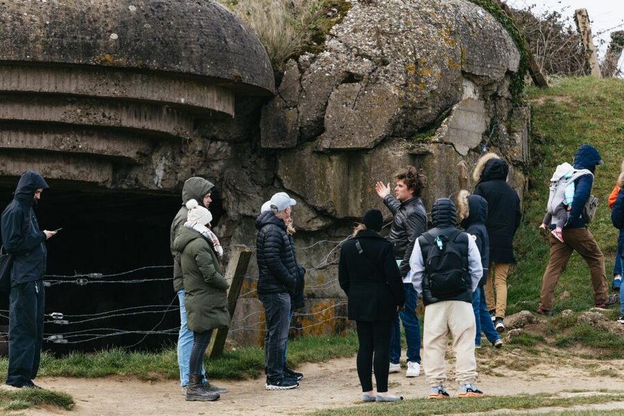 From Paris: Normandy D-Day Landing Beaches Full-Day Tour - Pointe du Hoc: Cliffs, Craters, and a Hard Climb