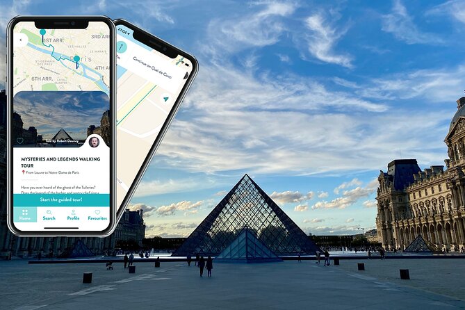 Mysteries & Legends, smartphone audioguided walking tour - The Louvre, seen through its stranger stories