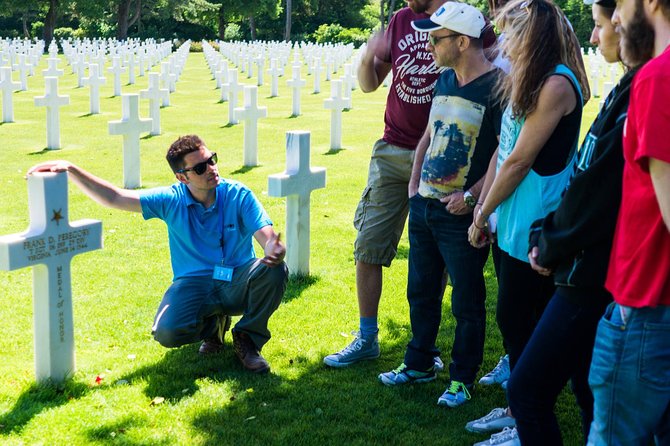 Normandy D-Day Small-Group Day Trip with Omaha Beach, Cemetery & Cider Tasting - Longues-sur-Mer shows the German side