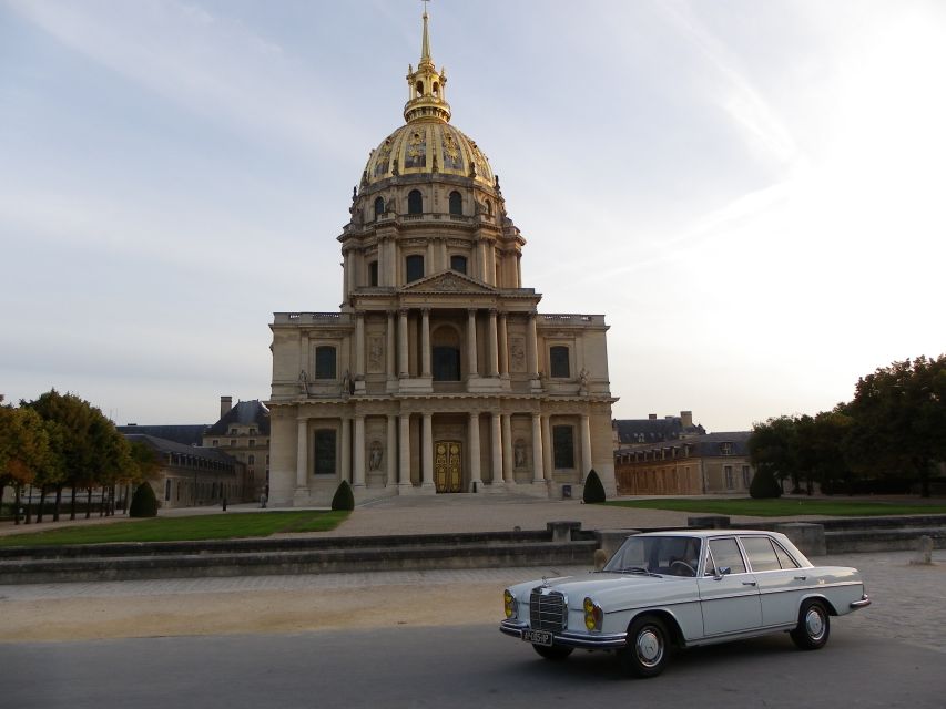 Paris: 2.5-Hour Guided Vintage Car Tour and Wine Tasting - A 30-Minute French Wine Tasting