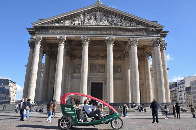 Paris: 2 hours Emily Tour in a Private Rickshaw bike - Place de l’Estrapade and Emily’s neighborhood