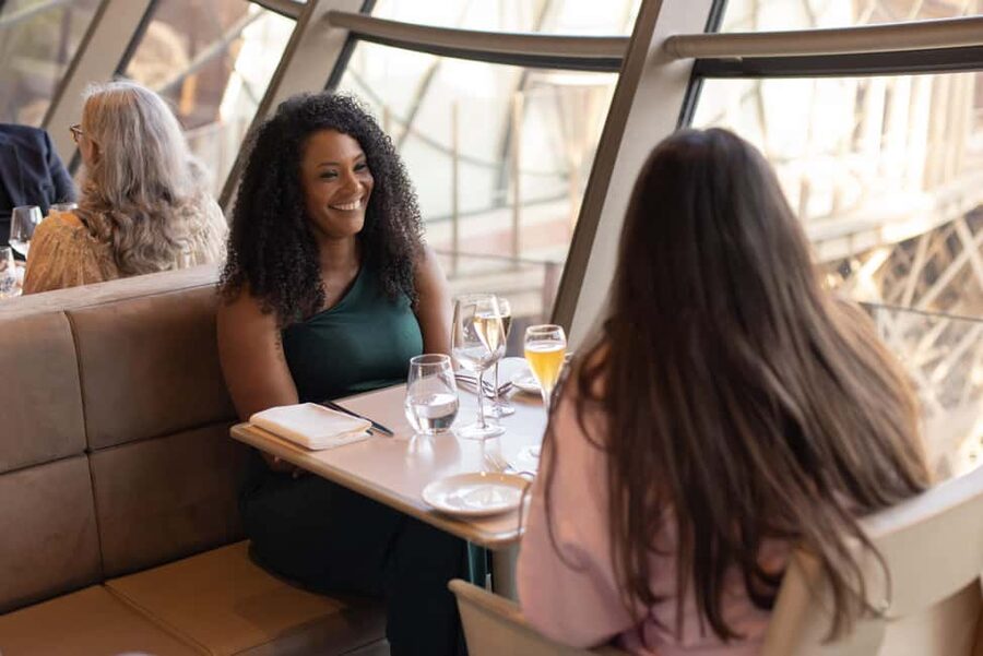 Paris: 3-Course Lunch at Eiffel Tower's Madame Brasserie - The first-floor setting before lunch