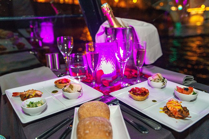 Paris 3-Courses Gourmet Dinner Seine River Cruise with Champagne - The Eiffel Tower after sunset