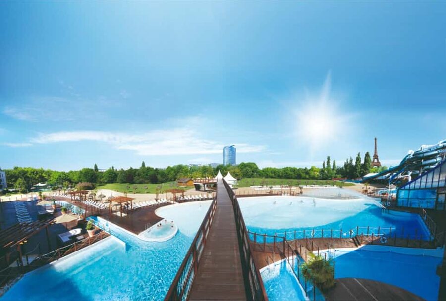 Paris: Aquaboulevard Water Park Entrance Ticket - The sandy beach is more useful than it sounds