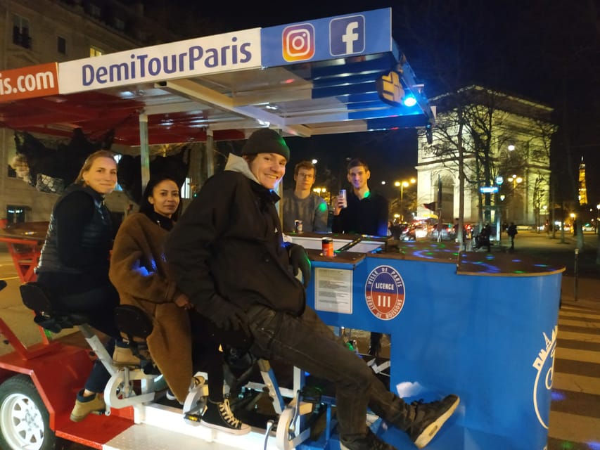 Paris: Beer Bike Bar With Drinks Included - Trocadéro gives you the big Eiffel Tower moment