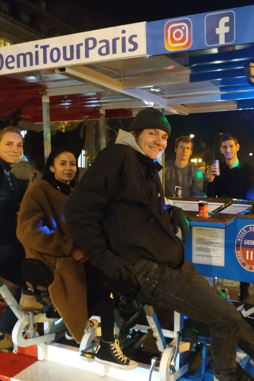 Paris: Beer Bike Bar With Drinks Included - Pedaling is part of the attraction, and part of the risk