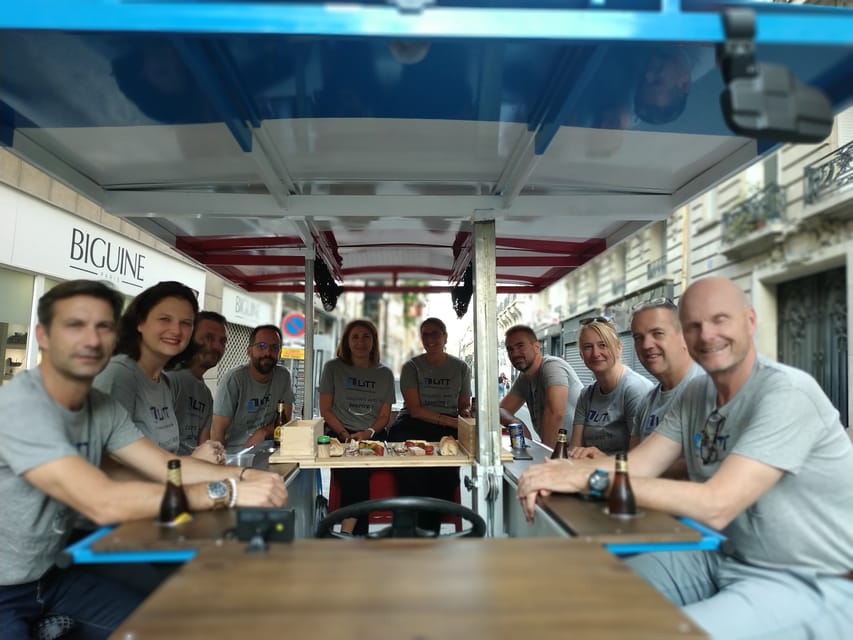 Paris: Beer Bike Bar With Drinks Included - Should you book this beer bike?