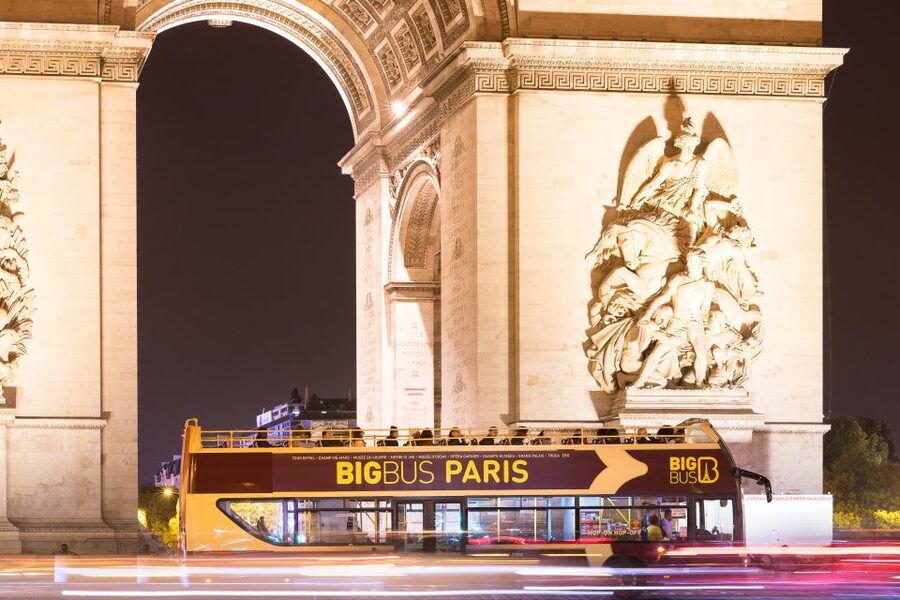 Paris: Big Bus Hop-on Hop-off Tour & Panoramic Night Tour - Starting with the Eiffel Tower