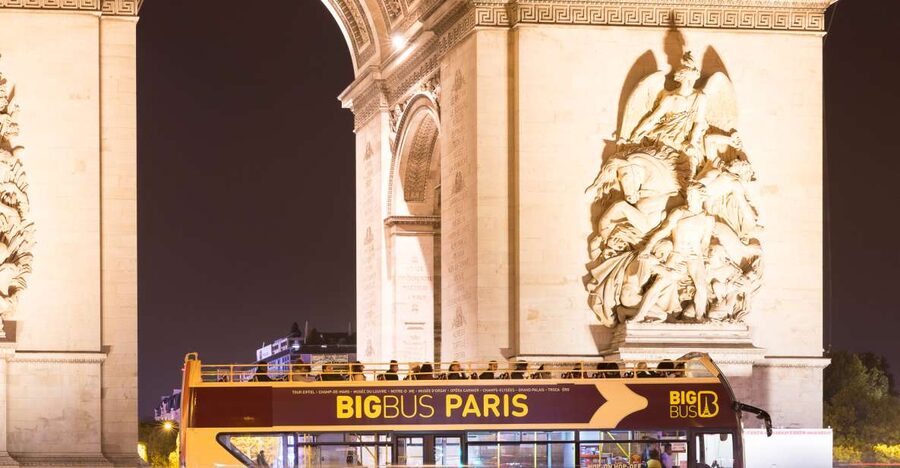 Paris: Big Bus Hop-on Hop-off Tour & Panoramic Night Tour - Notre Dame and the historic center