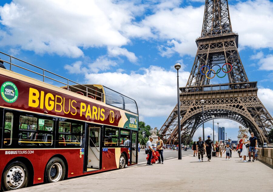 Paris: Big Bus Hop-On Hop-Off Tour with Optional Cruise - The route from the Louvre to Notre Dame
