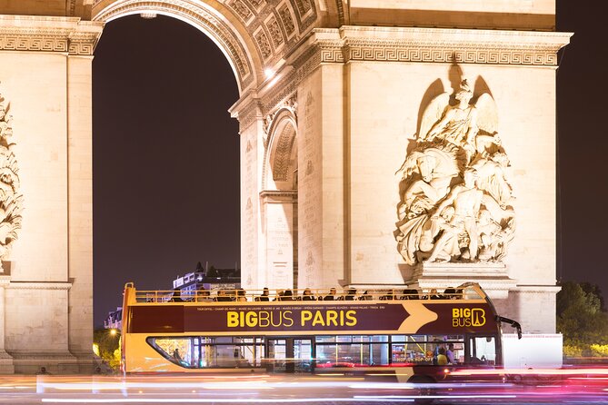 Paris Big Bus Open Top Panoramic Night Tour - Meeting at the Champs-Elysées and choosing your seat