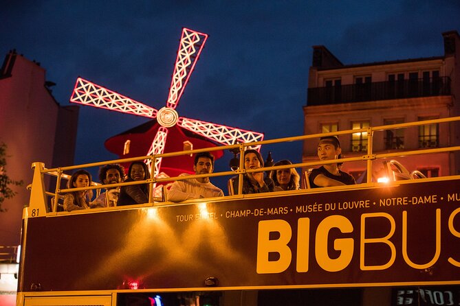 Paris Big Bus Open Top Panoramic Night Tour - The audio commentary, Wi-Fi, and tour style