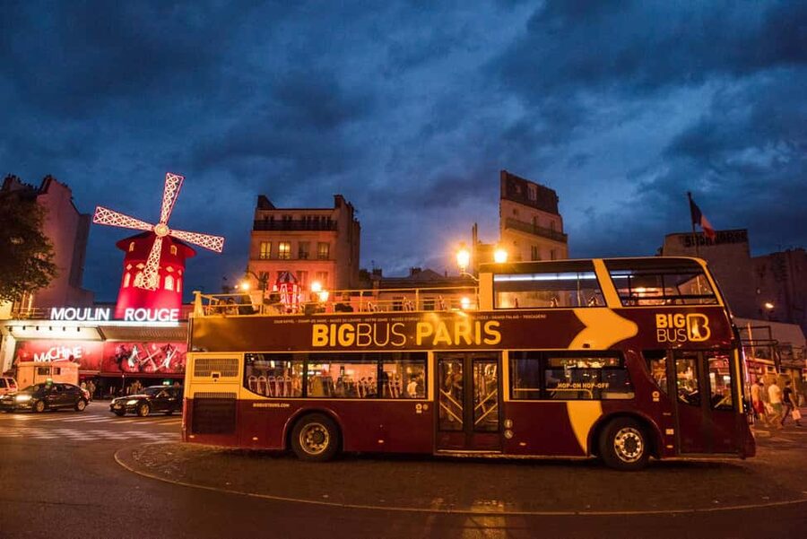 Paris: Big Bus Panoramic Night Tour by Open-Top Bus - Top deck views, weather, and comfort