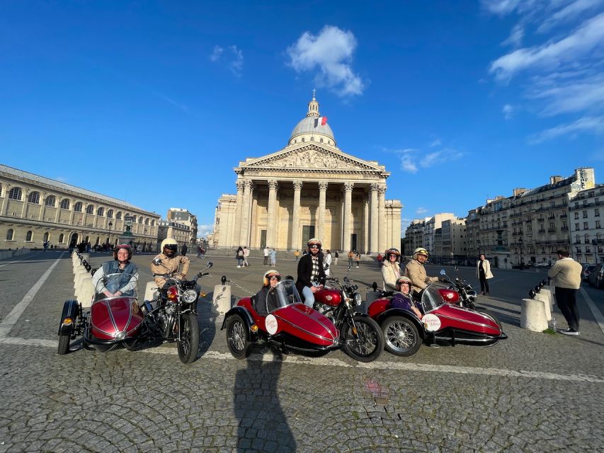 Paris by sidecar 1HR Tour - Key points about the Paris sidecar ride