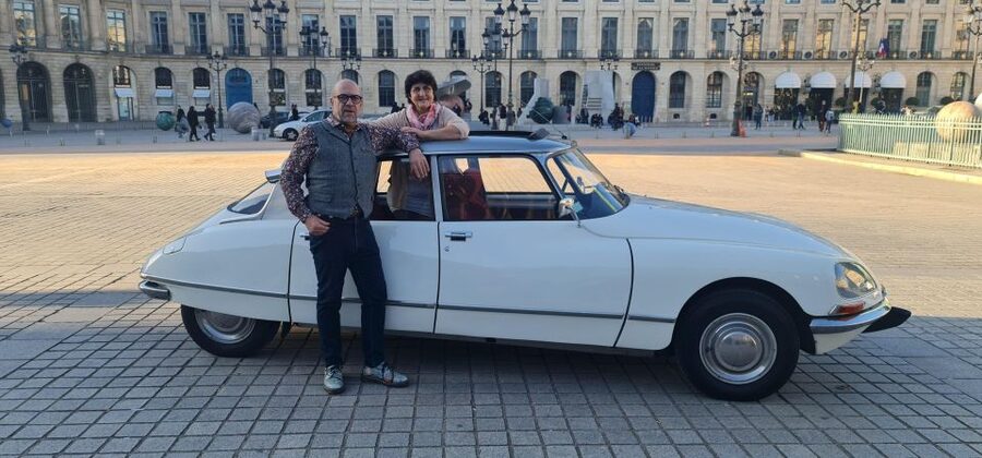 Paris: City Discovery Tour by Vintage Citroën DS Car - Alain, Frédéric, and the style of guiding