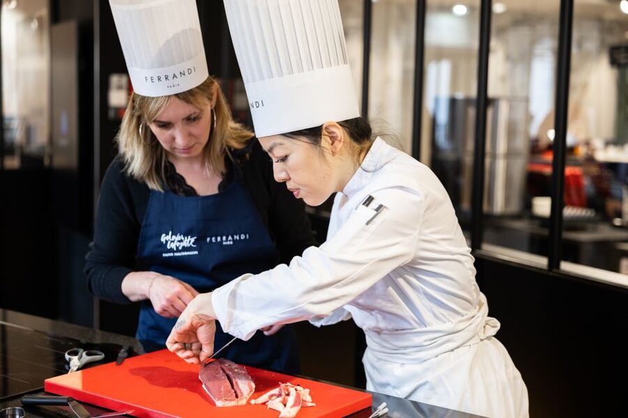 Paris: Cooking Class with Ferrandi at Galeries Lafayette - Cooking French food inside Galeries Lafayette