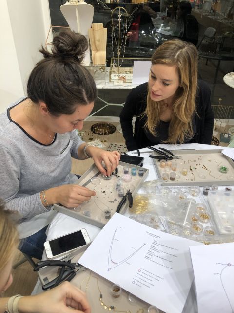 Paris: Create Your Own DIY Jewelry Souvenir Workshop - Browsing beads, stones, pearls, and chains