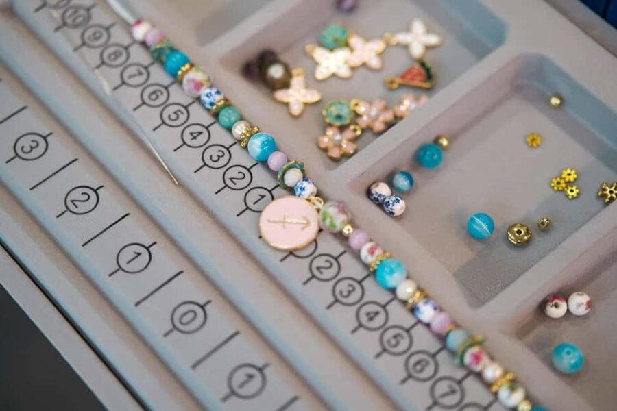 Paris: Custom Souvenir Bracelet Workshop - The finished bracelet and gift package