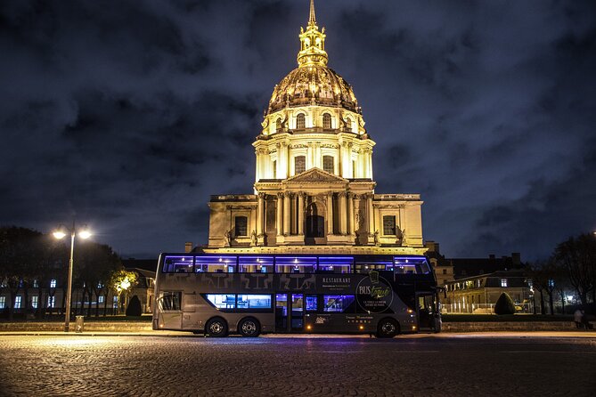 Paris Dinner Bus Toque with Wine Tastings from Champs-Elysees - The Eiffel Tower and Trocadéro views