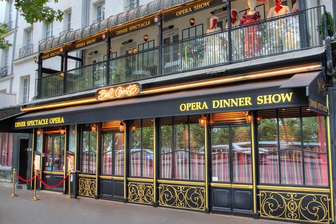 Paris Dinner Show Opera Bel Canto - How the musical evening unfolds