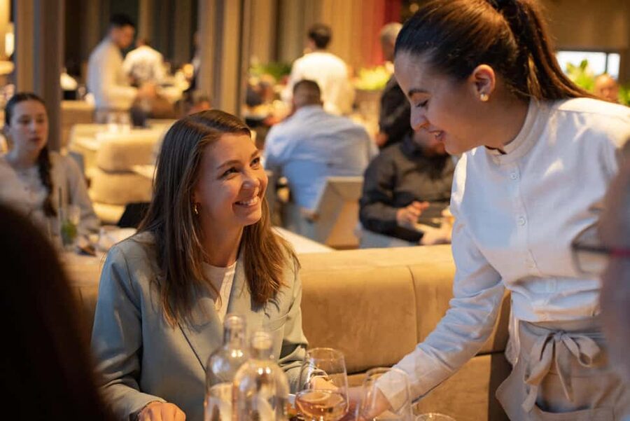 Paris: Eiffel Tower Dining, Gustave Menu at Madame Brasserie - Arriving at the South entrance
