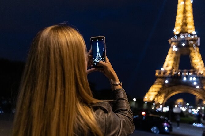 Paris Lights Evening Bus Tour with Eiffel Tower Summit Option - Paris by night from Place de Sydney