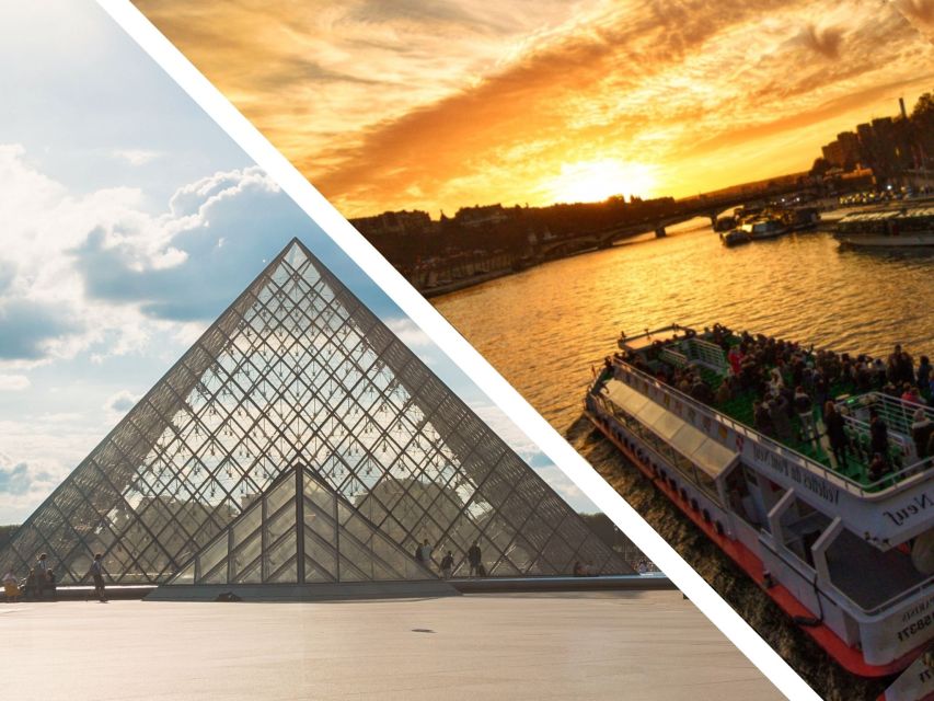Paris: Louvre Reserved Ticket and River Cruise Combo - From palace rooms to the Seine