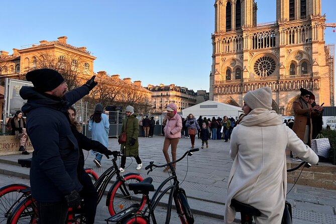 Paris Main Sights Bike Tour - Crossing the Seine near Île de la Cité