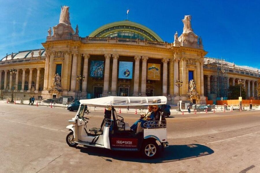Paris: Most Iconic Monuments Guided Tour by Tuk Tuk - Crossing Alexandre III Bridge toward Invalides