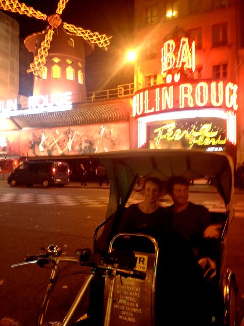 Paris: Nighttime Tuk-Tuk Tour - The Eiffel Tower after dark