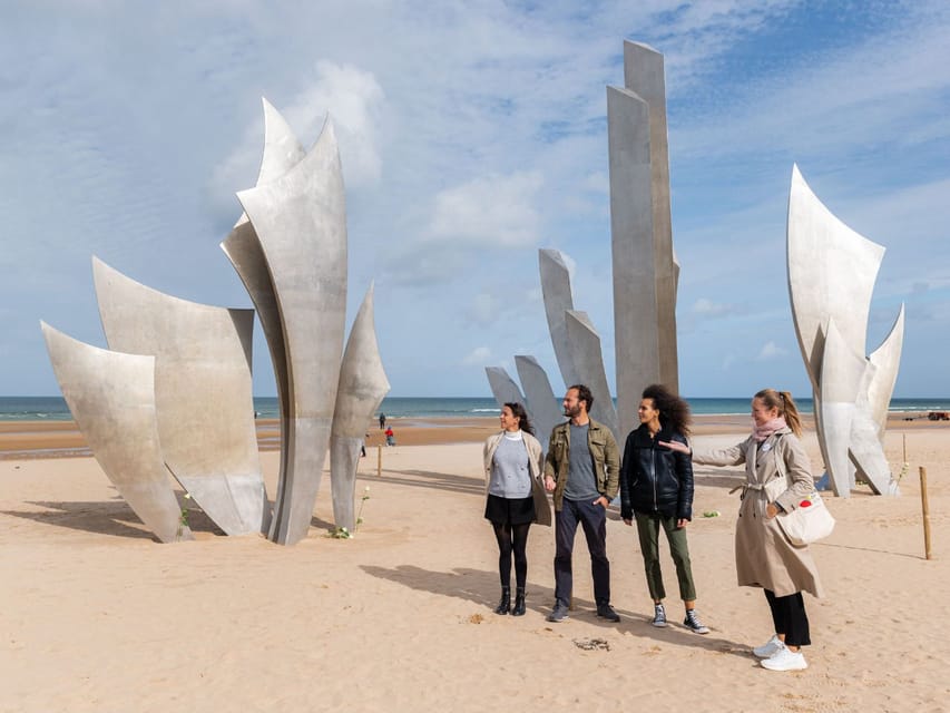 Paris: Normandy D-Day Sights Day Trip with Hotel Transfers - Omaha Beach from the shore