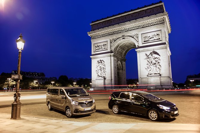 Paris Private Departure Transfer Charles de Gaulle (CDG) or Orly (ORY) - Hotel pickup from postcodes 75001 to 75020