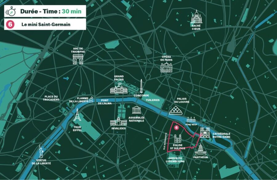 Paris : Private guided tour Rickshaw bike - Saint-Germain - Saint-Sulpice and Saint-Germain-des-Prés