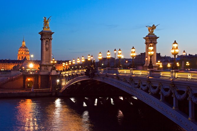 Paris Private Night Tour with River Cruise and Champagne Option - Along the Seine Toward Pont des Arts