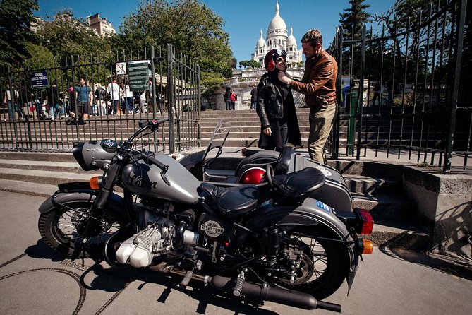 Paris Private Vintage Half Day Tour on a Sidecar Motorcycle - Montmartre, the Wall of Love, and village streets