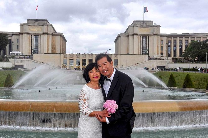 Paris Renew Your Wedding Vows Experience with Professional Photographer - A vow renewal beneath the Eiffel Tower