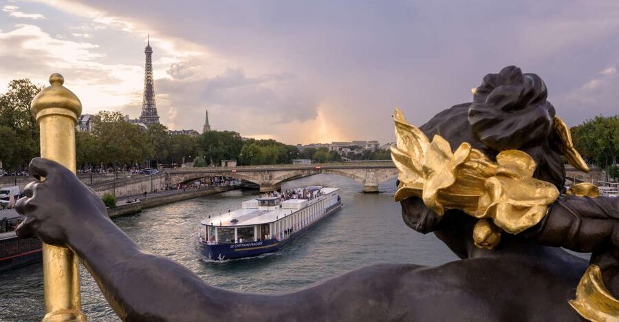 Paris: Seine River Cruise & Brunch - The Eiffel Tower from the river